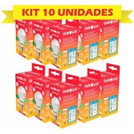 Ficha técnica e caractérísticas do produto Kit 10 Lâmpadas Led Bulbo 9w Luz Branca Fria Ourolux