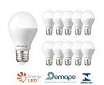 Ficha técnica e caractérísticas do produto Kit 10 Lâmpadas LED Bulbo 4,8W Branco Quente - Demape