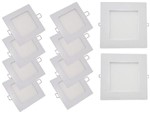 Ficha técnica e caractérísticas do produto Kit 10 Painel Plafon Embutir Quadrado Led 48w Branco Frio 6000k - Allight