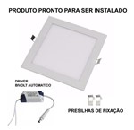 Ficha técnica e caractérísticas do produto Kit 10 Painel Plafon Led Embutir 24w 25w Quadrado Luminaria Led - Galaxyled