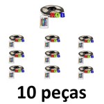 Kit 10 Peças Fita Led 12v 3528 300 Leds Rgb + Controle