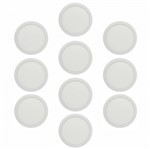 Ficha técnica e caractérísticas do produto Kit 10 Pecas - Plafon Led Redondo Embutir 24w Branco Frio 6500k Bivolt - Powerxl