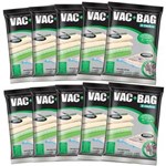 Ficha técnica e caractérísticas do produto Kit 10 Saco Vácuo Vac Bag Ordene Extra Grande 80x100 Edredom