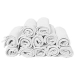 Kit 12 Toalhas para Pedicure e Manicure Brancas 29x45cm