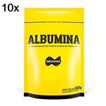 Ficha técnica e caractérísticas do produto Kit 10X Albumina - 500g Refil Banana - Naturovos