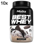 Ficha técnica e caractérísticas do produto Kit 10X Best Whey - 900g Cookies & Cream - Atlhetica Nutrition