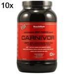 Ficha técnica e caractérísticas do produto Kit 10X Carnivor - 980G Chocolate - Musclemeds