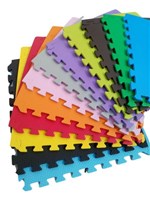 Ficha técnica e caractérísticas do produto Kit 14 Tapetes Tatames Coloridos Eva 50cm X 50cm X 15mm C/ Borda