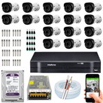 Ficha técnica e caractérísticas do produto Kit 16 Câmeras 1120b Multi Hd 720p Intelbras Dvr 1016 Purple