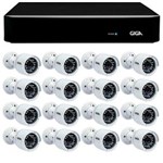 Ficha técnica e caractérísticas do produto Kit 16 Câmeras de Segurança HD 720p Giga Security GS0016 + DVR Giga Security Multi HD + Acessórios