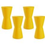 Ficha técnica e caractérísticas do produto Kit 4 Banquetas Dub Color Amarelo I´M In