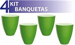 Ficha técnica e caractérísticas do produto Kit 4 Banquetas Moly Color Verde