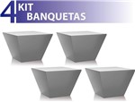 Ficha técnica e caractérísticas do produto Kit 4 Banquetas Neo Color Cinza - Im In
