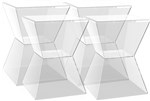 Ficha técnica e caractérísticas do produto Kit 4 Banquetas Nitro Assento Cristal Base Color Cristal - Im In