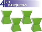 Ficha técnica e caractérísticas do produto Kit 4 Banquetas Nitro Color Verde