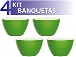 Ficha técnica e caractérísticas do produto Kit 4 Banquetas Oxy Color Verde
