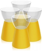 Ficha técnica e caractérísticas do produto Kit 4 Banquetas Sili Assento Cristal Base Color Amarelo - Im In