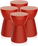 Ficha técnica e caractérísticas do produto Kit 4 Banquetas Sili Color Vermelho - Im In