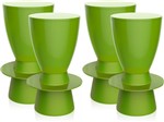 Ficha técnica e caractérísticas do produto Kit 4 Banquetas Tinn Color Verde - Im In