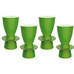 Ficha técnica e caractérísticas do produto Kit 4 Banquetas Tinn Color Verde