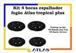 Ficha técnica e caractérísticas do produto Kit 4 Bocas do Fogão Atlas Tropical Plus