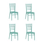 Ficha técnica e caractérísticas do produto Kit 4 Cadeira Tiffany
