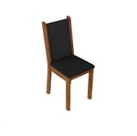 Ficha técnica e caractérísticas do produto Kit 4 Cadeiras 4291 Madesa Rustic/Preto