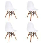 Ficha técnica e caractérísticas do produto Kit 4 Cadeiras Charles Eames Eiffel Dsw Branca