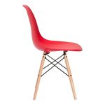 Ficha técnica e caractérísticas do produto KIT - 4 Cadeiras Eames DSW - Vermelho