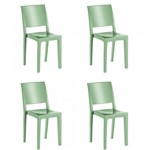 Ficha técnica e caractérísticas do produto Kit 4 Cadeiras Hydra Plus em Polipropileno - Kappesberg - Verde