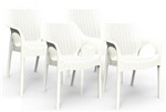 Ficha técnica e caractérísticas do produto Kit 4 Cadeiras Relic Marfim - IM In