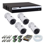 Ficha técnica e caractérísticas do produto Kit 4 Câmeras de Segurança Full HD 1080p Intelbras VHD 3230 + DVR Intelbras Full HD 8 Ch + Acessório