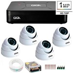 Ficha técnica e caractérísticas do produto Kit 4 Câmeras de Segurança HD 720p Giga Security GS0015 + DVR Giga Security Multi HD + Acessórios