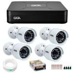 Ficha técnica e caractérísticas do produto Kit 4 Câmeras de Segurança Hd 720P Giga Security Gs0016 + Dvr Giga Security Multi Hd + Acessórios
