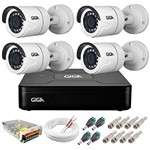 Ficha técnica e caractérísticas do produto Kit 4 Câmeras de Segurança HD 720p Giga Security GS0018 + DVR Giga Security Multi HD + Acessórios