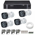 Ficha técnica e caractérísticas do produto Kit 4 Câmeras de Segurança HD 720p Intelbras VHD 3120B G4 + DVR Intelbras Multi HD + Acessórios