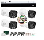 Ficha técnica e caractérísticas do produto Kit 4 Câmeras de Segurança Intelbras Full HD 1080p VHD 1220B IR + DVR Full HD 4 Ch + Acessórios