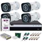 Ficha técnica e caractérísticas do produto Kit 4 Câmeras de Segurança Intelbras Full HD 1080p VHD 1220B IR + DVR Full HD + HD 1TB + Acessórios