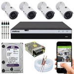 Ficha técnica e caractérísticas do produto Kit 4 Câmeras Intelbras Full HD 3230b G4 Mhdx 3004 2t Purple