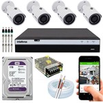 Ficha técnica e caractérísticas do produto Kit 4 Câmeras Intelbras Full HD 3230b G4 Mhdx 3004 Wd Purple