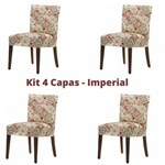 Ficha técnica e caractérísticas do produto Kit 4 Capas para Cadeira Malha - Imperial - Adomes
