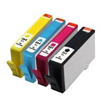 Ficha técnica e caractérísticas do produto Kit 4 Cartuchos de Tinta Compatíveis com Hp 564 Xl Black Cyan Yellow Magenta 8550 6380 5463 8553