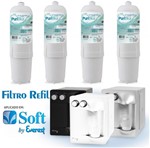 Ficha técnica e caractérísticas do produto Kit 4 Filtro Refil para Purificador de Água Soft By Everest - Plus, Star, Slim, Fit e Baby (todos) - Policarbon