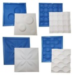 Ficha técnica e caractérísticas do produto Kit 4 Formas de Plástico com Eva para Placas de Gesso