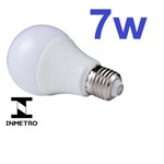 Ficha técnica e caractérísticas do produto Kit 4 Lâmpada Led Bulbo E27 Bivolt 3000k Branco Quente 7w
