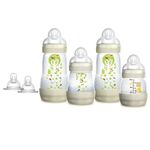 Ficha técnica e caractérísticas do produto Kit 4 Mamadeiras First Bottle Marfim + 2 Bicos Extras - Gift Set - MAM
