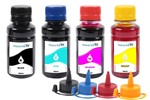 Ficha técnica e caractérísticas do produto Kit 4 Refil Tinta para Epson Ecotank L120 L200 L210 L4160 L4150 L365 L375 L380 L395 400ml Inova Ink