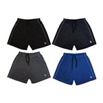 Ficha técnica e caractérísticas do produto KIT 4 Shorts Masculino Esporte Futebol Academia com Bolso Traseiro e Bordado Frent's 334