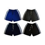 Ficha técnica e caractérísticas do produto Kit 4 Shorts Microfibra Esporte Academia com Bolso Traseiro Ref. 192