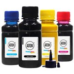 Ficha técnica e caractérísticas do produto Kit 4 Tintas L200 | L355 para Epson Bulk Ink CMYK 100ml Pigmentada Aton
